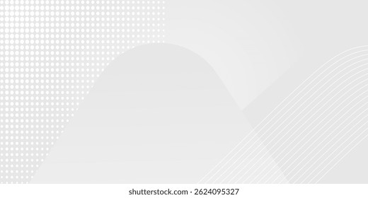 Abstract white background. Modern simple white and grey geometric design.  Suit for booklet, brochure, banner, poster, website, flyer, cover, corporate, backdrop. Vector illustration
