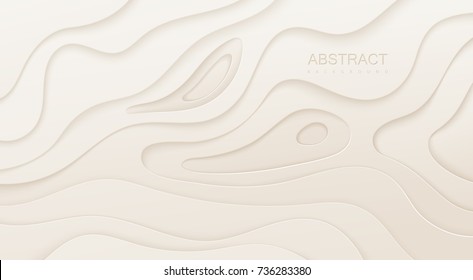 Abstract white background with paper cut out layers. Vector illustration. Material design. Paper cutting texture. Applicable for business banner, flyer, poster, brochure design