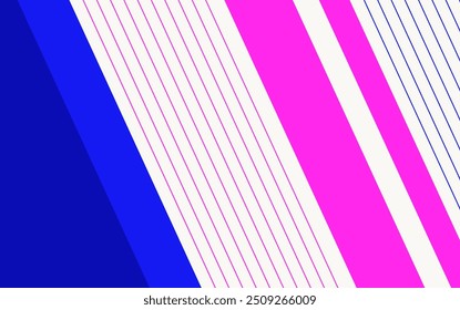 fundo branco abstrato com linhas diagonais rosa e azul, design moderno e moderno, modelo de ilustração vetorial	
