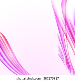 Abstract white background with pink striped texture, blank copy space, vector illustration