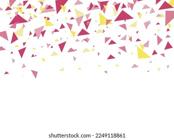 Resumen de fondo blanco con triángulos rosas. Abstracción. Geometría. Triángulo. Diseño. Cartel. Decoración.