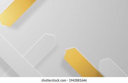 Afiche de fondo blanco abstracto con dinámica. ilustración de Vector de red tecnológica.