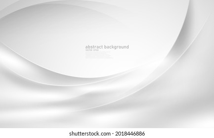 Abstraktes weißes Hintergrundposter mit Dynamik. Technologienetzwerk, Vektorgrafik.