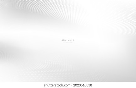 Abstract white background poster with dynamic. technology network Vector illustration.