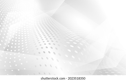Abstract white background poster with dynamic. technology network Vector illustration.