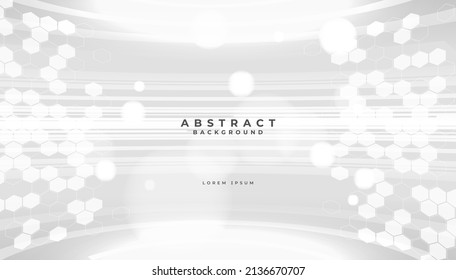 Abstract white background poster with dynamic waves. Modern Future background. Technology Sci-fi hi tech concept.