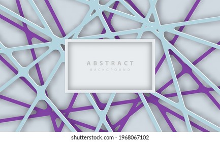 Abstract white background with purple line