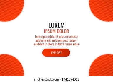 Abstract white background and red Banner