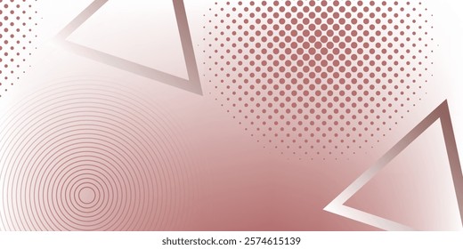 Abstract white background with red circle lines. Digital future technology concept. vector illustration.