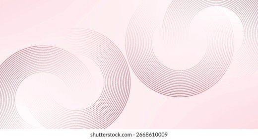 Abstractas fondo blanco con líneas circulares rojas. Concepto de tecnología de futuro digital. ILUSTRACIÓN DE VERCTOR EPS10