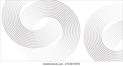 Abstract white background with red circle lines. Digital future technology concept. vector illustration.