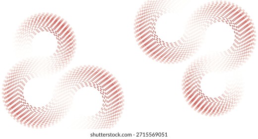 Abstract white background with red circle lines. Digital future technology concept.eps,10