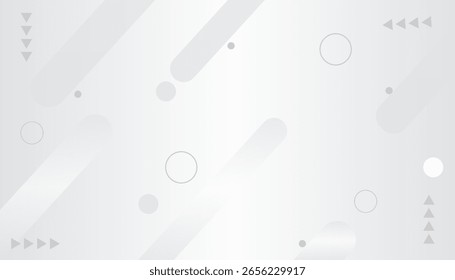 Abstractas fondo blanco. Abstractas concepto de tecnología de color blanco y gris moderno sin fisuras Fondo de Vector de línea geométrica.