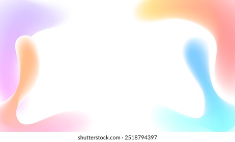 FONDO BLANCO Abstractas CON FORMAS MALLA DE GRADIENTE PASTEL LÍQUIDO LISO DISEÑO COLORIDO PLANTILLA DE VECTOR BUENO PARA EL SITIO WEB MODERNO, FONDO DE PANTALLA, DISEÑO DE CUBIERTA 