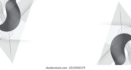 Abstract white background simple design line art. template layout banners, flyers.