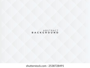 Abstract white background with a sleek square geometric texture and copy space, perfect for cover templates, posters, and web banners.