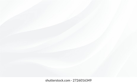 Fundo branco abstrato com linhas curvas suaves