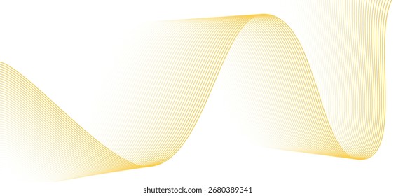 Abstractas fondo blanco con líneas de gradiente amarillo fluidas que forman un patrón de onda moderno. Vector Eps 10.
Perfecto para el diseño moderno.
