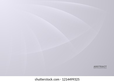 abstract white background with smooth lines.