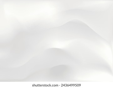 Abstrakter weißer Hintergrund mit glatten Linien und Wellen. Vektorgrafik.