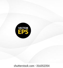 Abstract white background with smooth lines, vector illustration