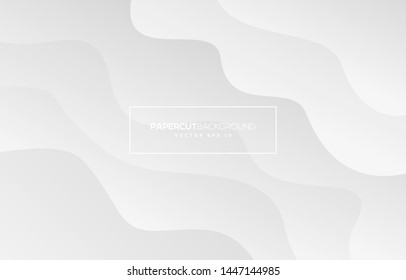abstract white background with smooth wave and futuristic concept use for web banner and cover design