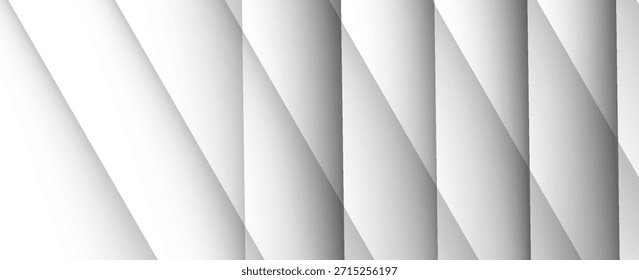 Abstract white background with stacked transparent rectangular geometrical shapes. Abstract white and gray background. smooth abstract background, blurred pattern. White Geometric Shape Pattern.