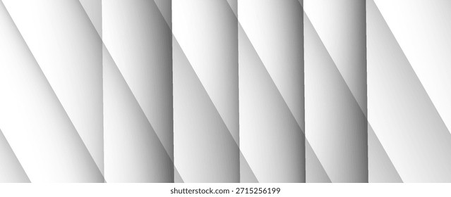 Abstract white background with stacked transparent rectangular geometrical shapes. Abstract white and gray background. smooth abstract background, blurred pattern. White Geometric Shape Pattern.