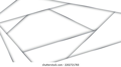 Abstract white background with steel lines, blank web template postcard for advertising - Vector