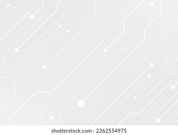 Abstract white background technology circuite. modern design white gray
communication concept