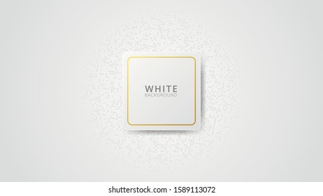 Abstract white background or texture with geometric shapes trendy modern and minimalist for cover design, wallpaper. Creative geometric simple design. EPS 10 vector.