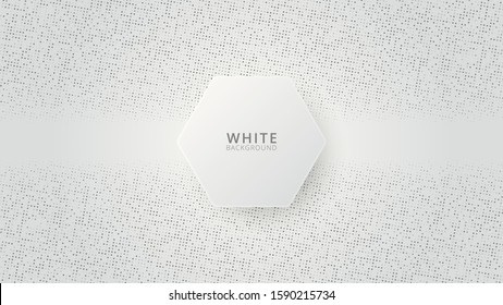 Abstract white background or texture with geometric shapes trendy modern and minimalist for cover design, wallpaper. Creative geometric simple design. EPS 10 vector.