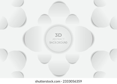 Abstract white background or texture with geometric shapes trendy modern and minimalist for cover design, wallpaper. Creative geometric simple design. EPS 10 vector.
