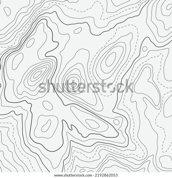 Abstract White Background Topographic Map Silhouette Stock Vector ...