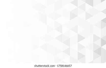 Abstract white background with triangle pattern, minimal background with creative and clean gradient background, for posters, banners.