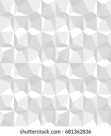 Abstract white background with triangulate polygon pattern. 3D rendering image.