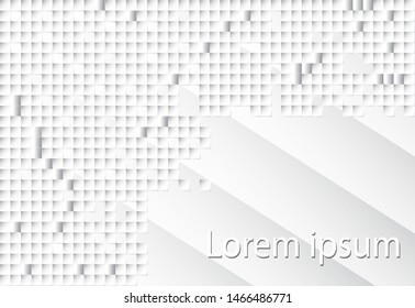 abstract, white background vector, white square background, light with shadow vector. eps10