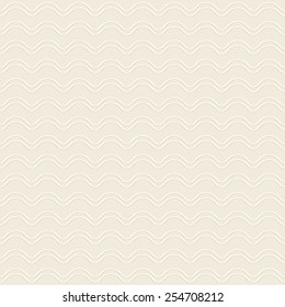 Abstract white background, vector wavy seamless pattern