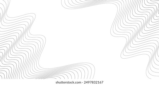 Fondo blanco Abstractas con línea de la raya de la onda. Concepto moderno digital. Ilustración vectorial.