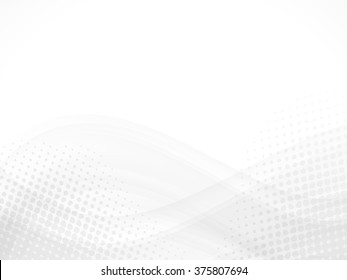 abstract white background with waves