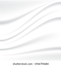 Abstract white background, waves background use as texture, wallpaper, vertical, illustrator vector.