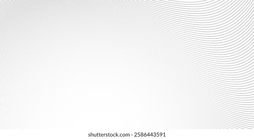 Abstract white background with wavy line drawing, creating an elegant design element. Perfect for modern vector illustrations, branding, and digital projects.