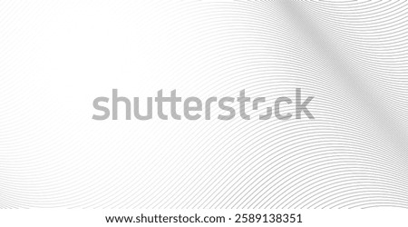 Abstract white background with wavy line drawing, creating an elegant design element. Perfect for modern vector illustrations, branding, and digital projects.