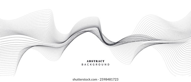 abstract white background with wavy lines