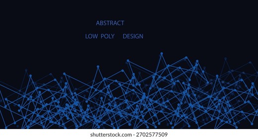 Abstraktes weißes Background-Website-Header-Design mit geometrischem Hintergrund und verbindenden Punkten und Linien. Globale Netzwerkverbindung. Vektorgrafik