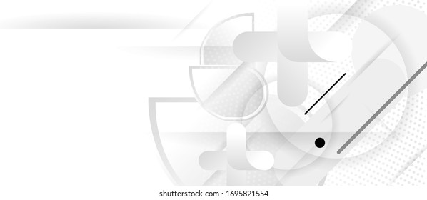 Fondo del vector pálido de la luz de fondo blanco abstracto. Arte geométrico abstracto y delicado matiz