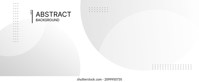 fondo de banner blanco abstracto.ilustración vectorial