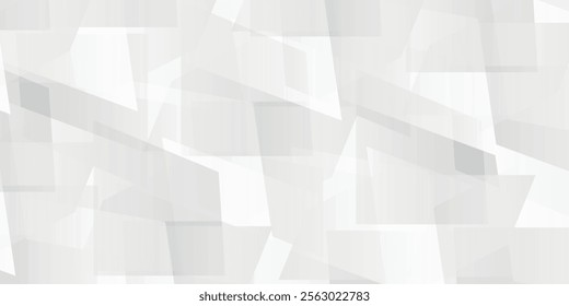 Abstract white banner design background, vector illustration.