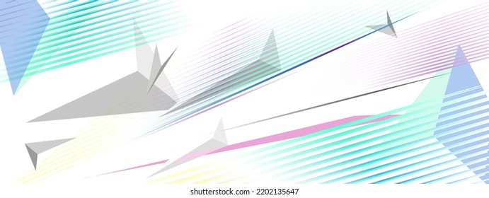 Abstract white banner with a dynamic pattern for promotion, advertising, discounts.