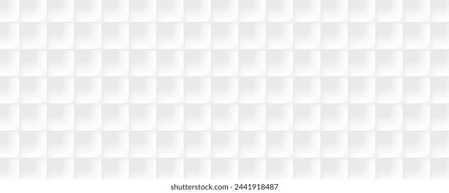 Abstract white banner with seamless pattern. EPS10